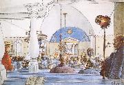 Carl Larsson, At Church